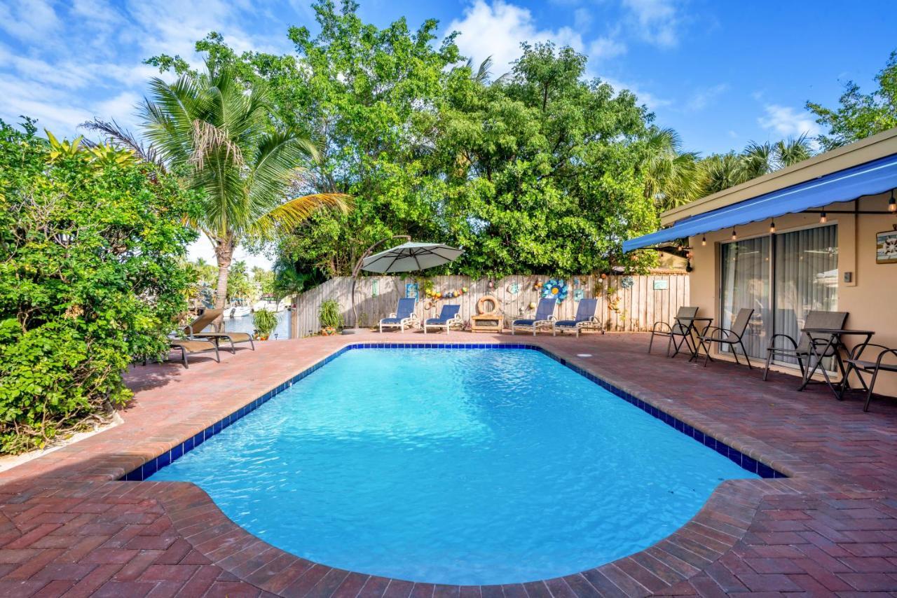 4 Bd Near Beach Spacious Solar Heated Pool Waterfront Home Pompano Beach Exterior foto